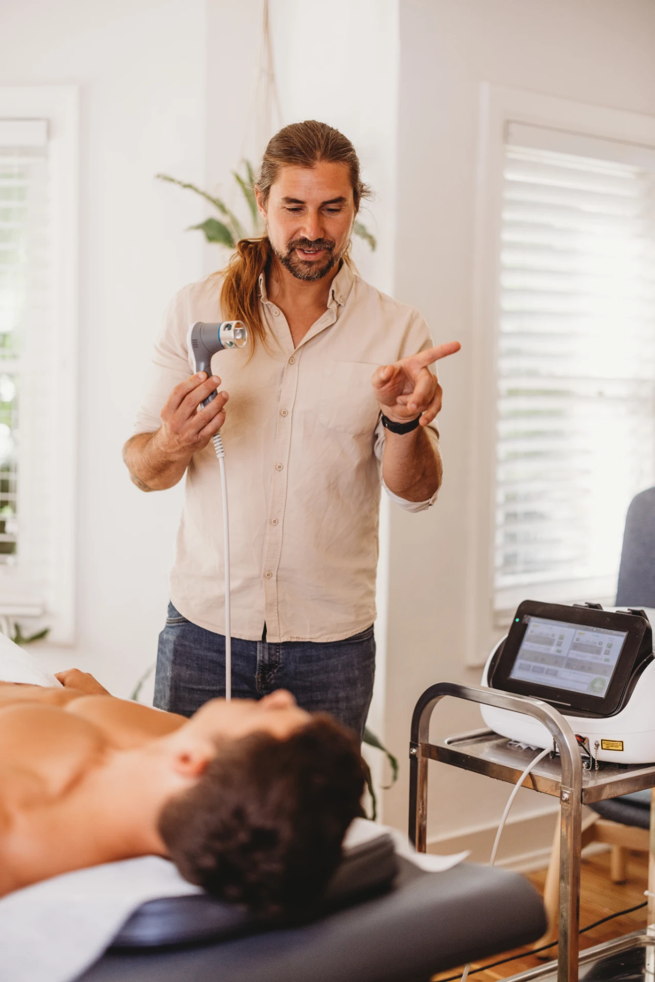 60W High Intensity Laser Therapy treatment at Ascend Acupuncture Byron Bay